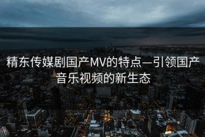精东传媒剧国产MV的特点—引领国产音乐视频的新生态
