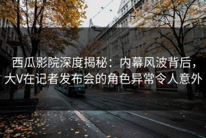 西瓜影院深度揭秘：内幕风波背后，大V在记者发布会的角色异常令人意外