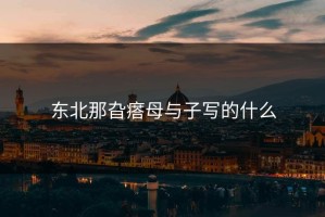 东北那旮瘩母与子写的什么