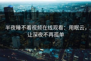 半夜睡不着视频在线观看：用眠云，让深夜不再孤单